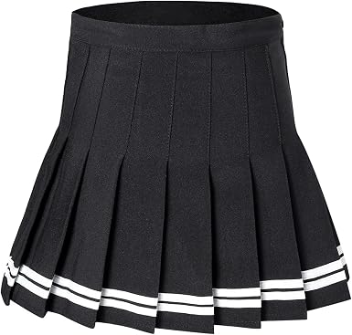 Black Pleated Mini Tennis Skirt Factory 