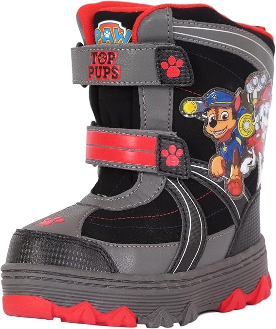 Josmo Kids Boys' Paw Patrol Snow Boots Little Kid, Black