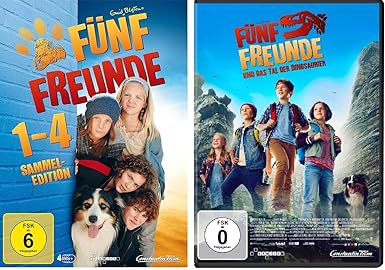 Fünf Freunde - DVD / Film 1-5 (Box 1-4 + 5) im Set - Deutsche Originalware [5 DVDs]