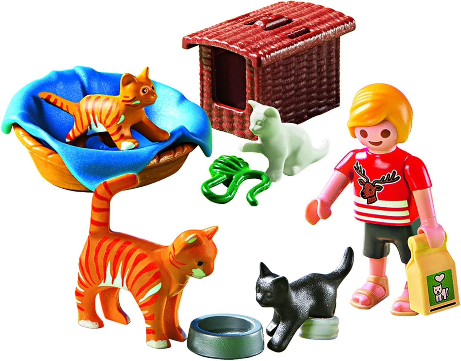 playmobil cats with kittens