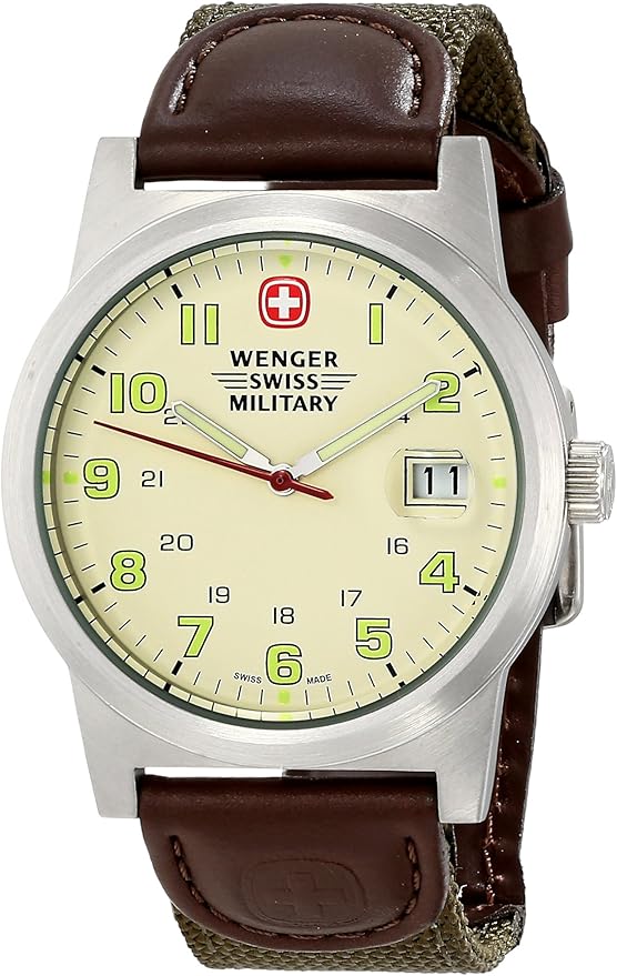 Wenger Swiss Military Men's 72901 Classic Field Beige Dial Canvas