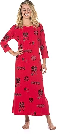 M.Mac Foo Doggie Boat Neck Ankle Length 