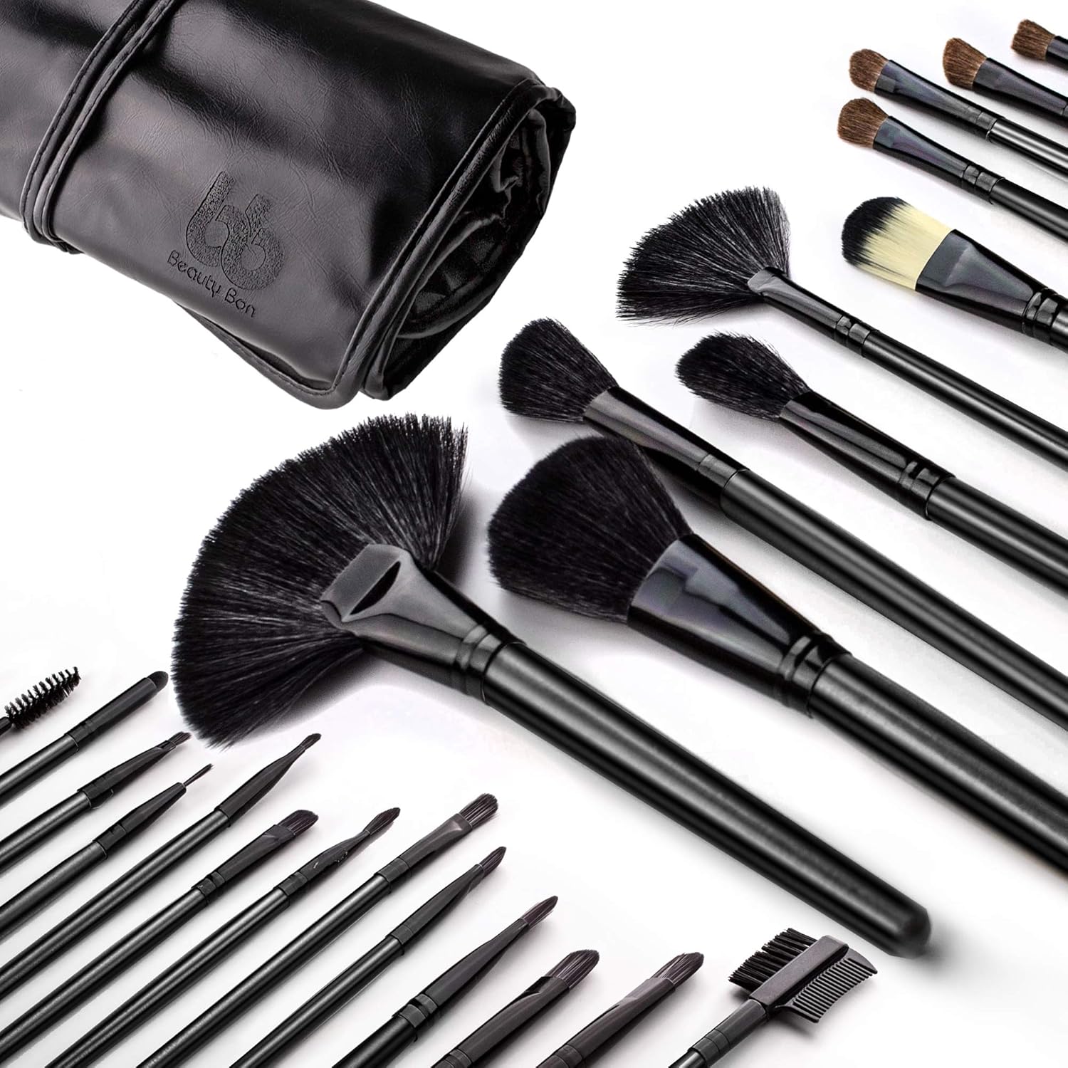 Best Professional Makeup Brushes Set 24 Pc Cosmetic Make up Beauty Blending for & Cream