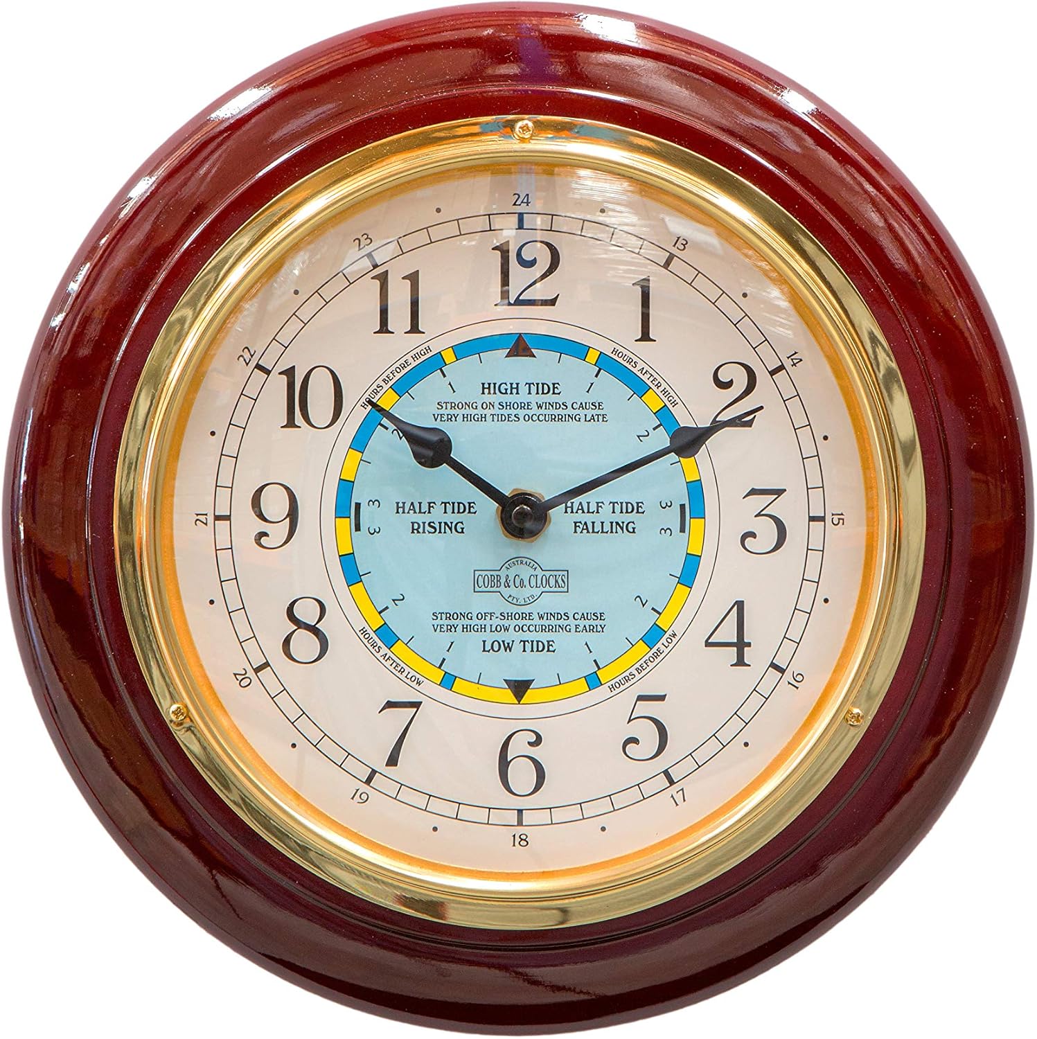 COBB & Co. Time and Tide Clock, Golden Oak Amazon.co.uk Kitchen & Home