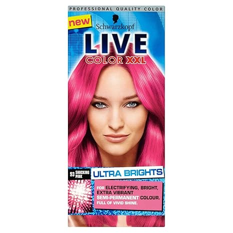 3 x Schwarzkopf Live Color XXL Ultra Brights Semi-Permanent Colour 93 Shocking Pink
