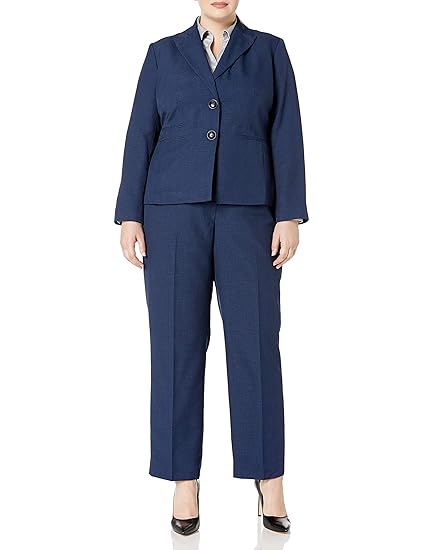 navy blue suit women's plus size