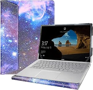 Alapmk Protective Case for 14" Asus Q406DA & Dell Latitude 7400 5400 5401 5410 5411 & Lenovo Yoga C940 14 C940-14IIL/Yoga C740 14 C740-14IML/IdeaPad Flex 5 14IIL05 14ARE05 14Q8CX05 Laptop,Galaxy