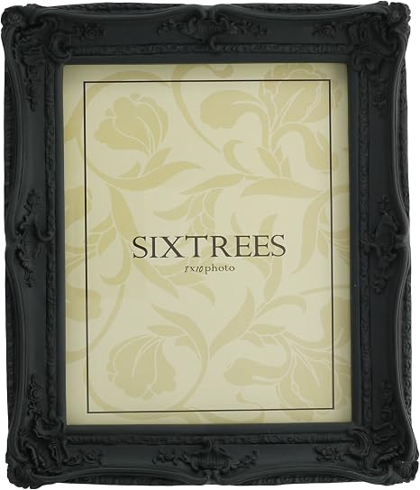Shabby Chic Style Very Ornate Black Photo Frame for 10”x8” (254x203mm ...
