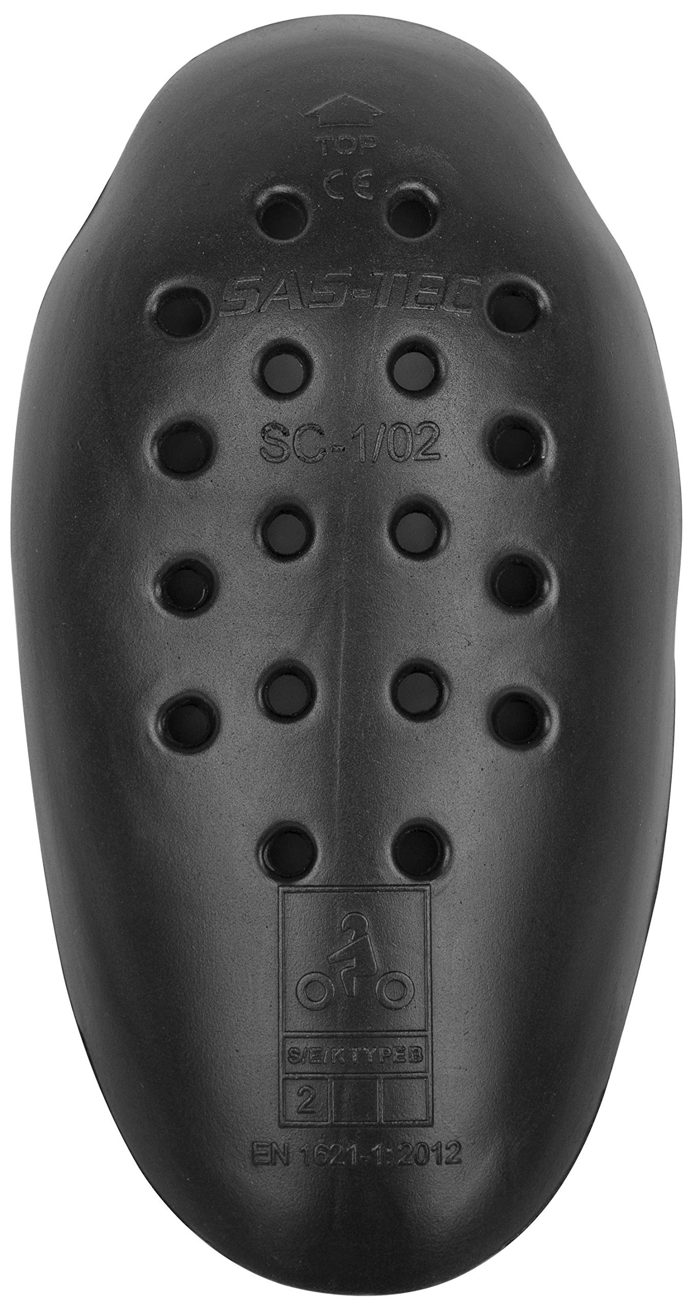 cortechSAS-TEC CE2 Adult Street Motorcycle Knee Pads with Velcro - Black/One Size