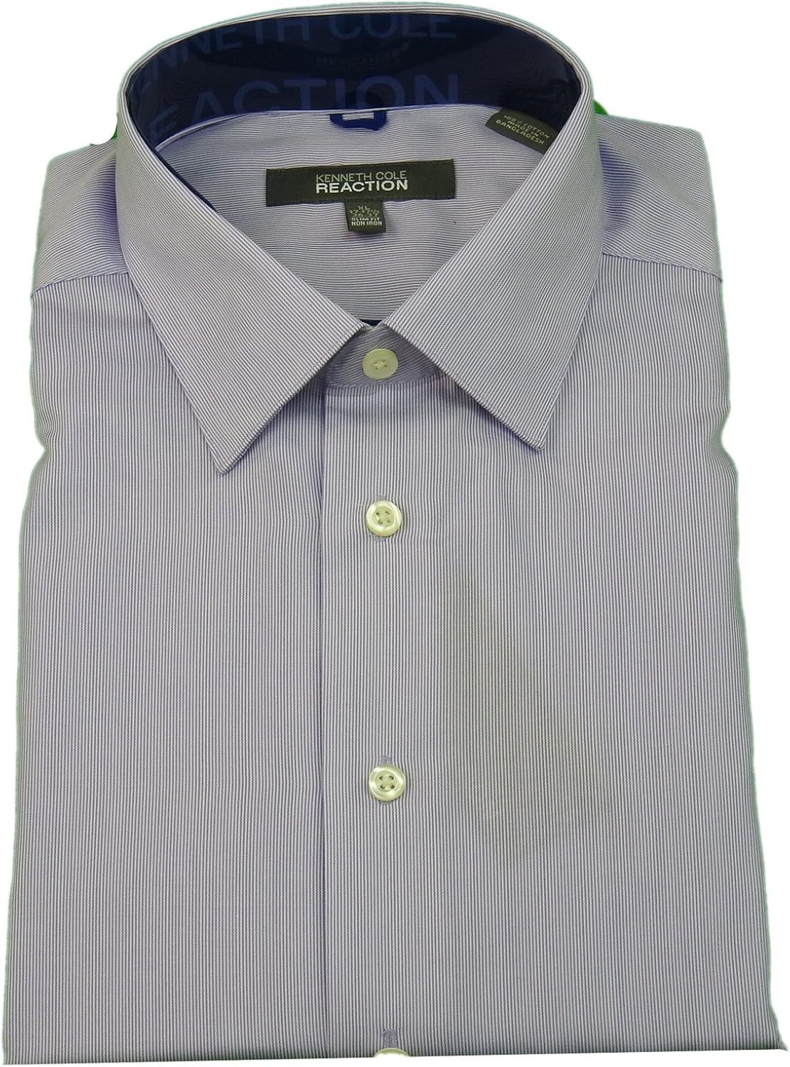 kenneth cole reaction dress shirt slim fit wrinkle free