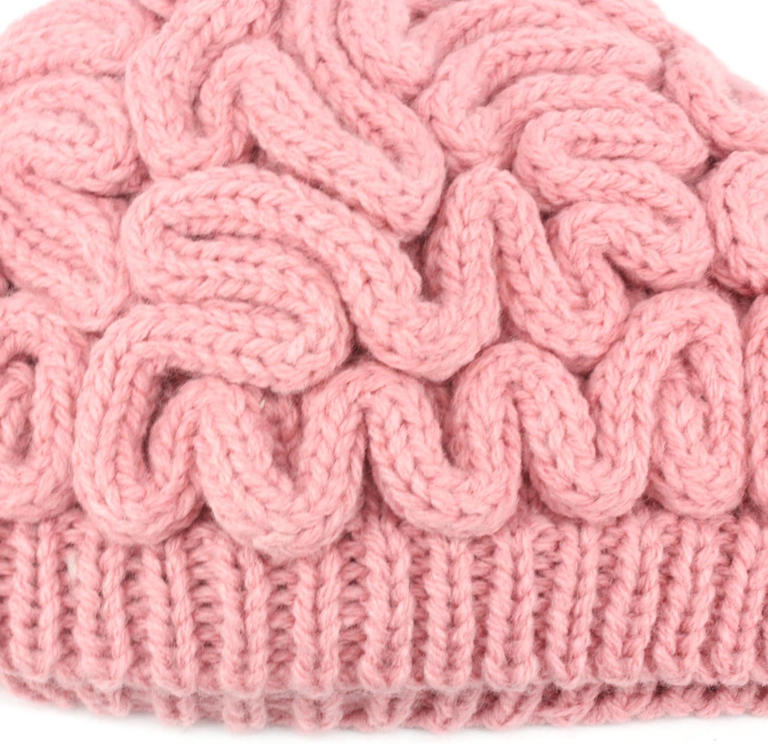 Creative Hand Made Knitted Brain Hat Unique Thinking Cap Winter Beanies for Men Women: Clothing