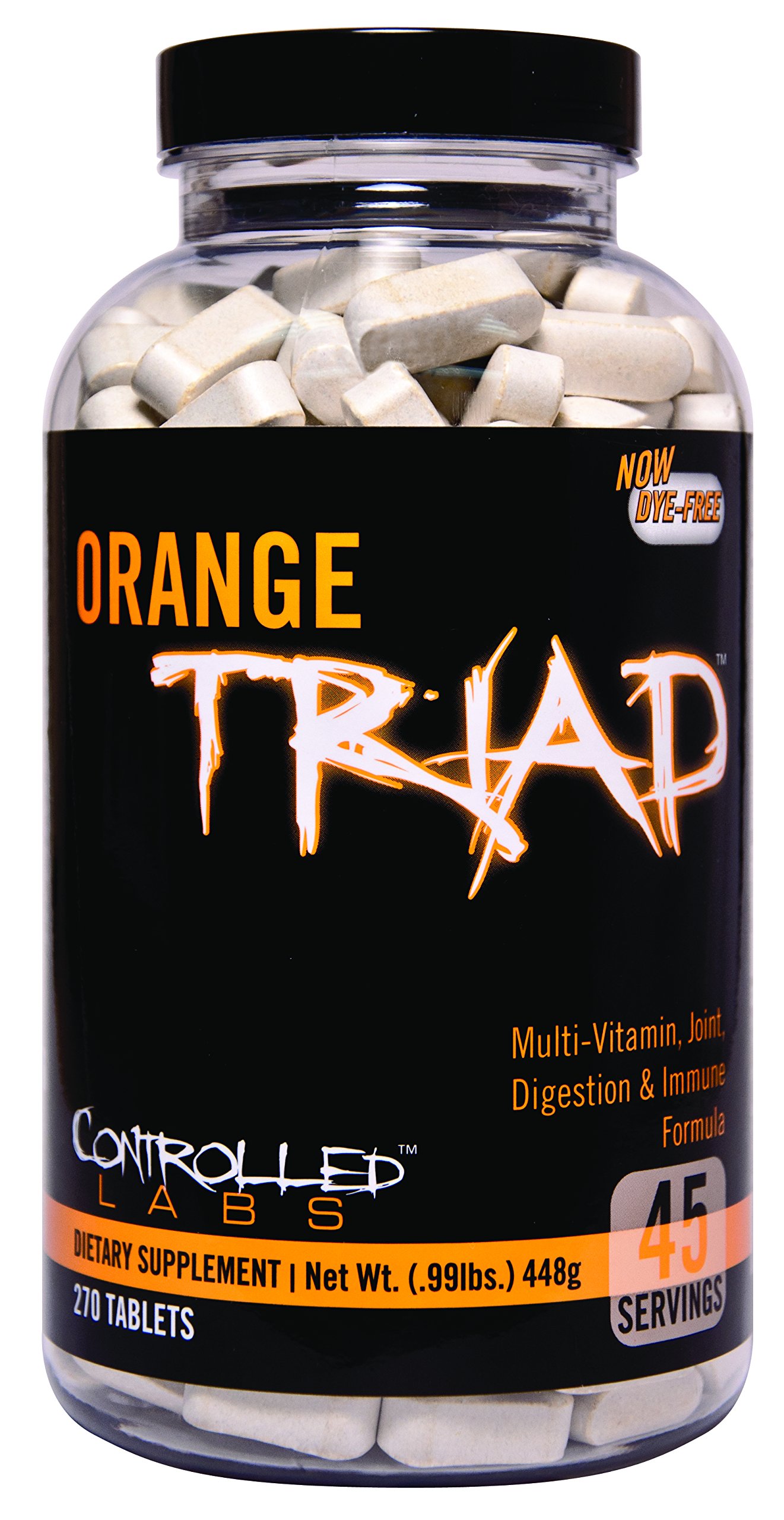 Orange Triad Daily Multivitamin for Men and Women by Controlled Labs