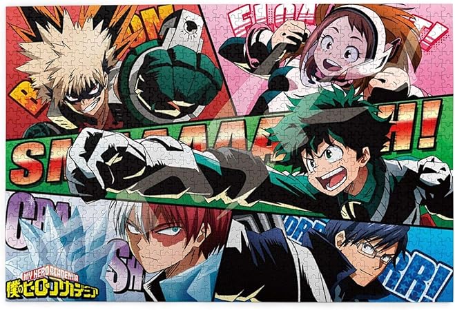 Amazon My H Ero A Ca De Mia 1000ピースパズル アニメ 木製ジグソーパズル 大人ティーン用 30xインチ 01 ジグソーパズル おもちゃ