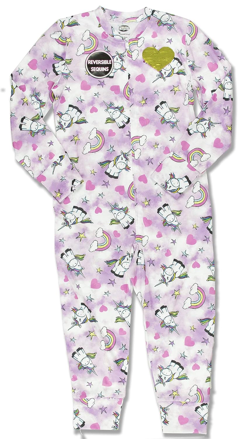 Buy COZEEZ Unicorn Union Suit Pajama, Onesie Pajama Unicorns Hearts and