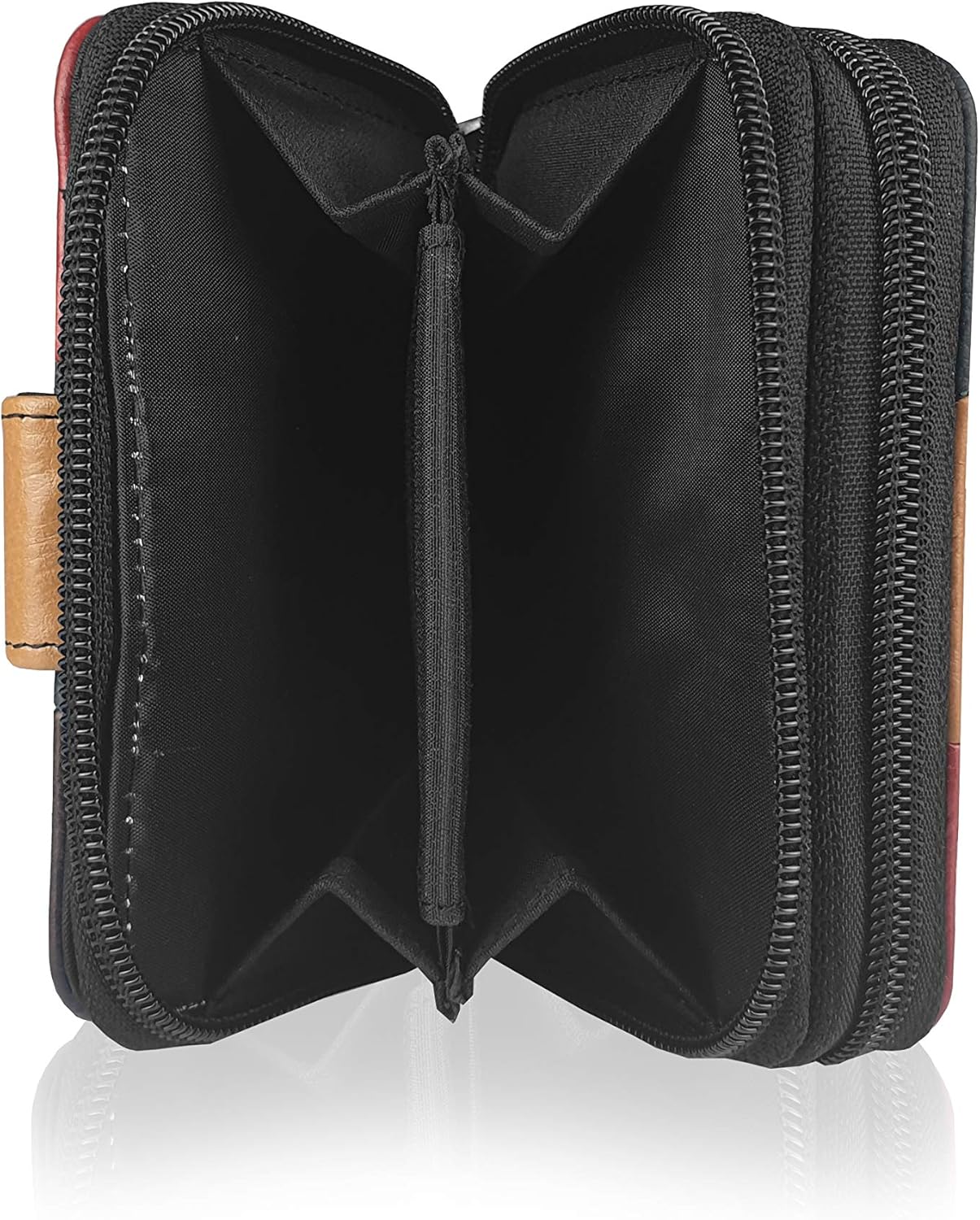 Quenchy London Women's Purse, Ladies Real Leather Designer Wallet, RFID and NFC Blocking with 2 Bank Note Sections - Image 3