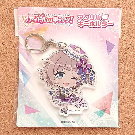 Amazon Co Jp 白黒テニス エクセリア アクリルキーホルダー アクキー 白猫プロジェクト 白猫テニス 黒ウィズ コラボ アイドルwキャッツ ホビー 通販