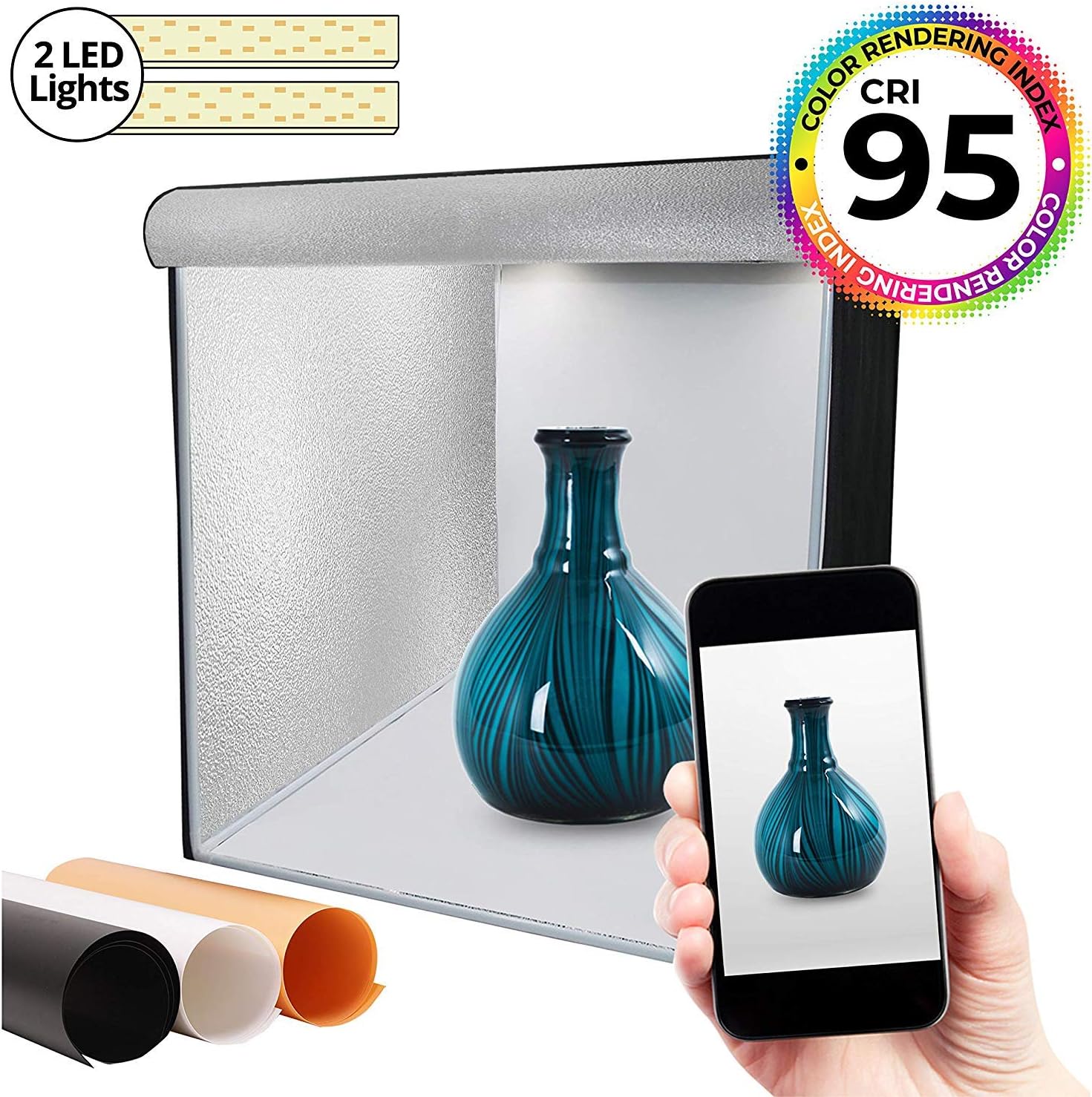 Caja de luz LED de 40x40cm,