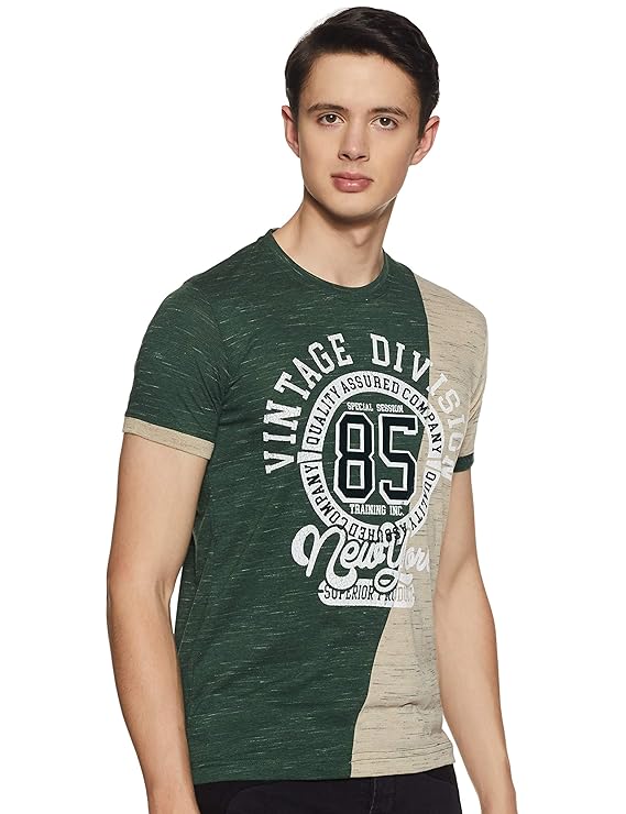 Buy Duke Men's Printed Slim fit T-Shirt at Amazon.in