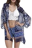 Gankarii Beach Cover Up Womens Loose Beachwear Swimwear Bikini Cover-up Beach Dress for Beach, Seaside Swimming Pool Vacation (One Size)