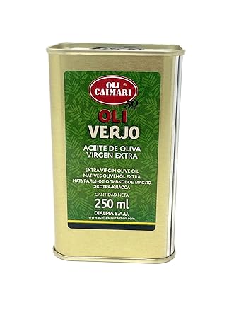 Oli Caimari Olivenöl Extra Virgin - natives Olivenöl extra Oli Verjo in der Blechdose 250ml