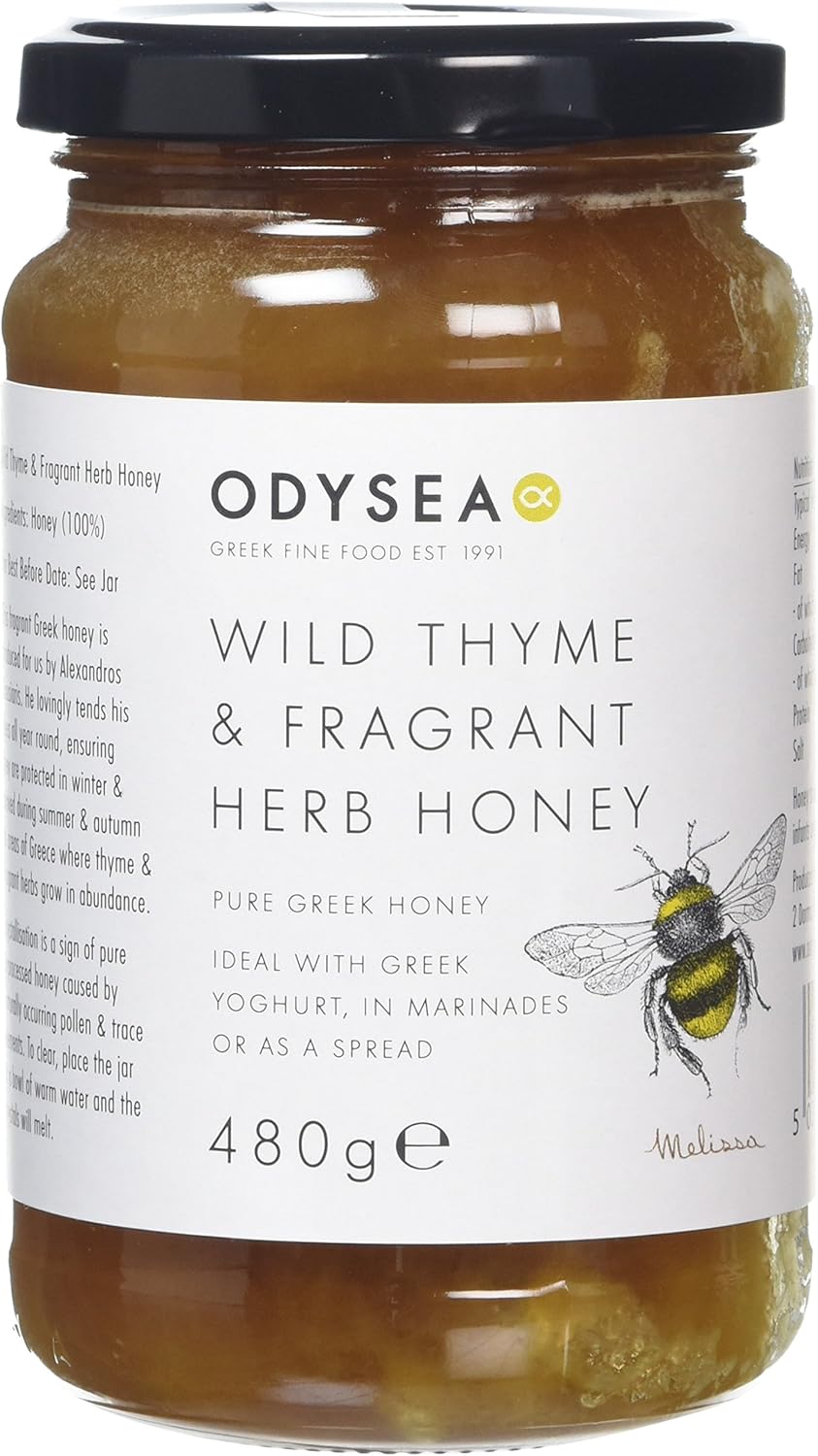 Odysea Wild Thyme and Fragrant Herb Honey 480g Amazon.co.uk Grocery