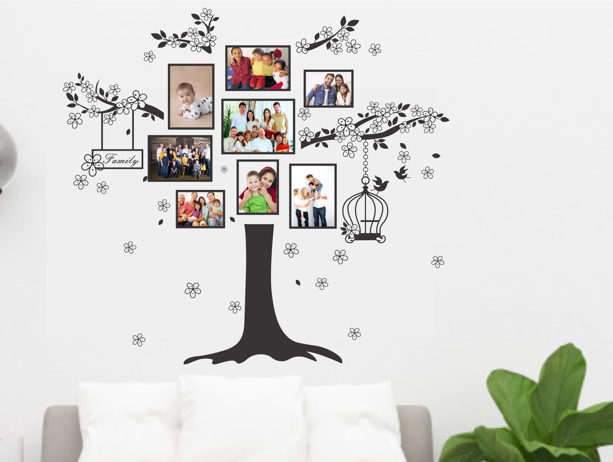 Happy Walls Vinyl PVC Places Wall Sticker, 1.57 x 18.11 x 1.57 Inches, Multicolour