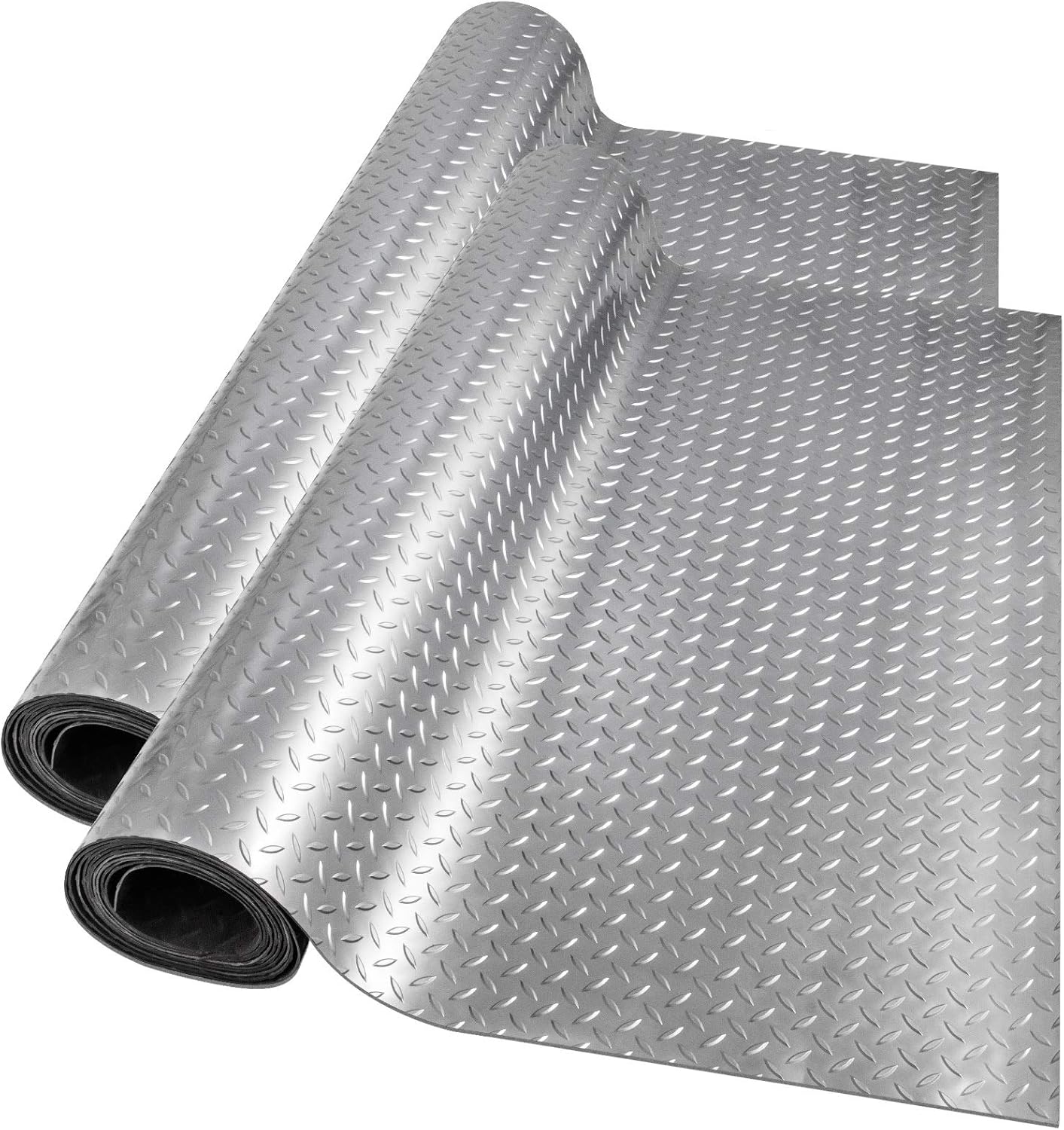 Happybuy Garage Floor Mats 2 Rolls 17 x 3.6 Ft Garage Mat 2.5mm