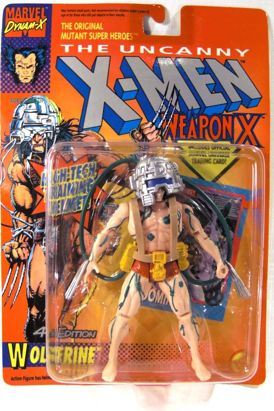 The Uncanny X-men WOLVERINE 4th EDITION WEAPON X Action Figure from the Comics series (w/High-tech combat helmet)