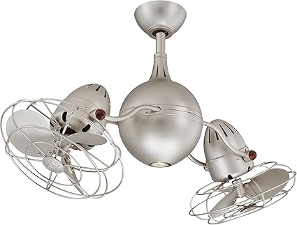 Amazon Com Acqua Dual 3 Metal Blade Rotational Ceiling Fan Finish