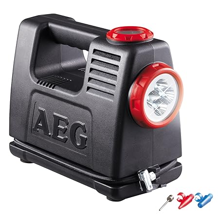 AEG 97180 Akku Luft- und Energiestation LA 10, mobile Stromquelle mit 12 und 230 Volt Adapter, maximal 10 bar