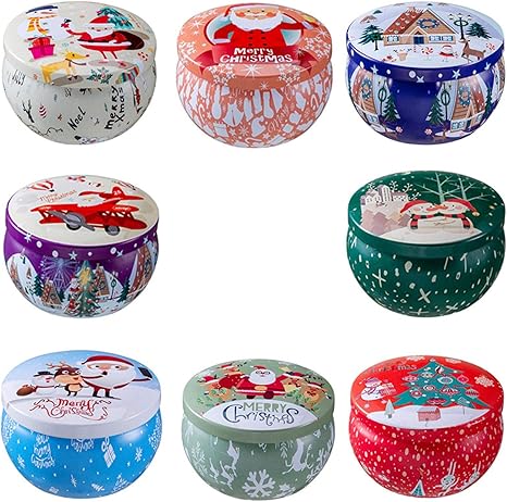 Amazon Co Jp 香り付きキャンドル 8pcsセット香り付きキャンドルギフトセット 家庭瞑想用アロマセラピーキャンドル 大型100 大豆ワックス クリスマスギフトセット ホーム キッチン