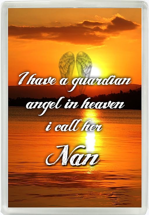 Tengo un ángel en el cielo I Call Her Nan Jumbo imán para nevera ...