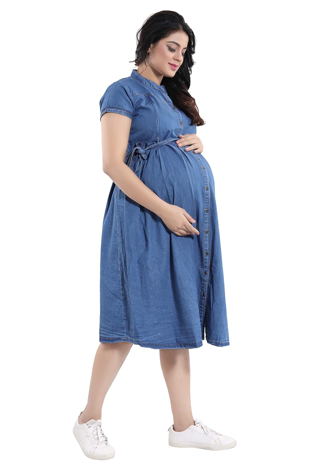 ladies denim dress size 18