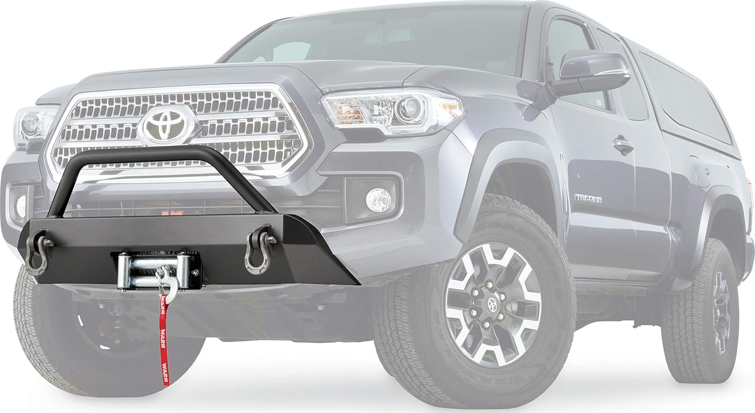 WARN 100044 Semi-Hidden Mid-Frame Winch Mount Kit for Toyota Tacoma (2016-2018)
