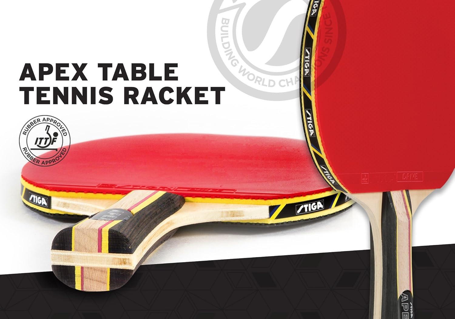 STIGA Apex Performance-Level Table Tennis Racket with ACS Technology for Increased Control : Ping Pong Paddle : Sports & Outdoors