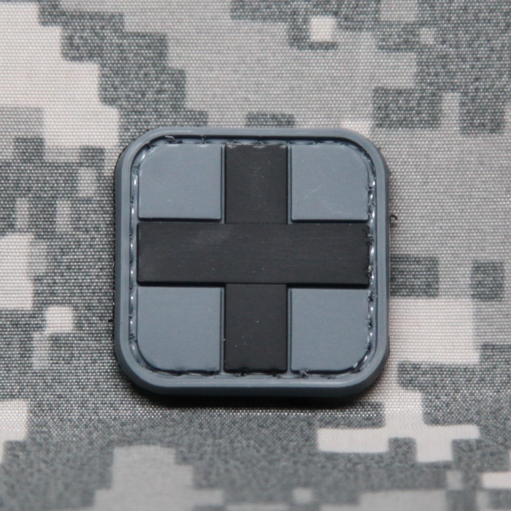 NEO Tactical Gear Medic - PVC Morale Patch, Velcro Morale Patch (Black and Gray)