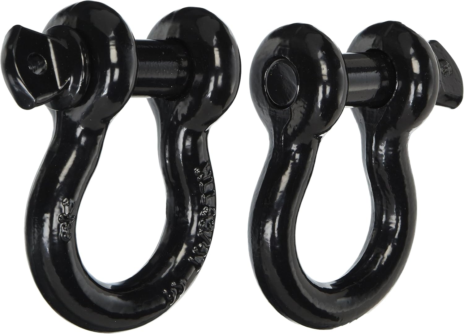 Hardware Machinery 24947 DRing Shackle (¾”, Black), 2 Pack