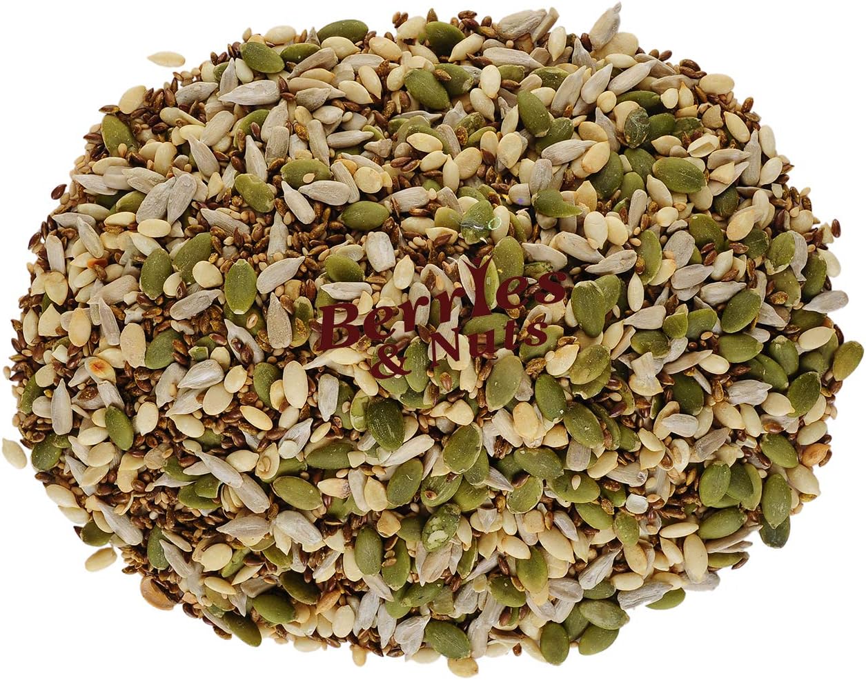 Berries And Nuts Roasted & Salted Seeds Mix | Pumpkin, Watermelon, Sesame & Flax Seeds | 800 Grams