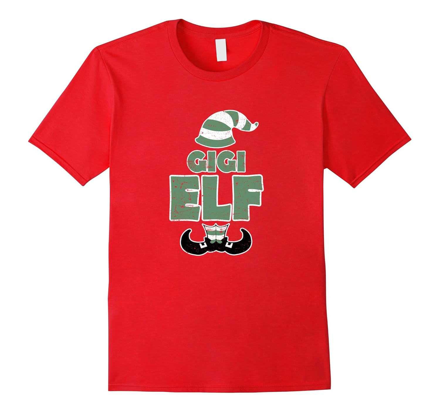 Gigi Elf Christmas T-shirt Holiday Spirit Festive Holly-ANZ