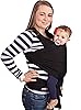 Image 1 - CuddleBug Baby Wrap Sling + Carrier - Newborns & Toddlers up to 36 lbs - Hands Free - Gentle, Stretch Fabric - Ideal for Baby Showers - One Size Fits All (Black)