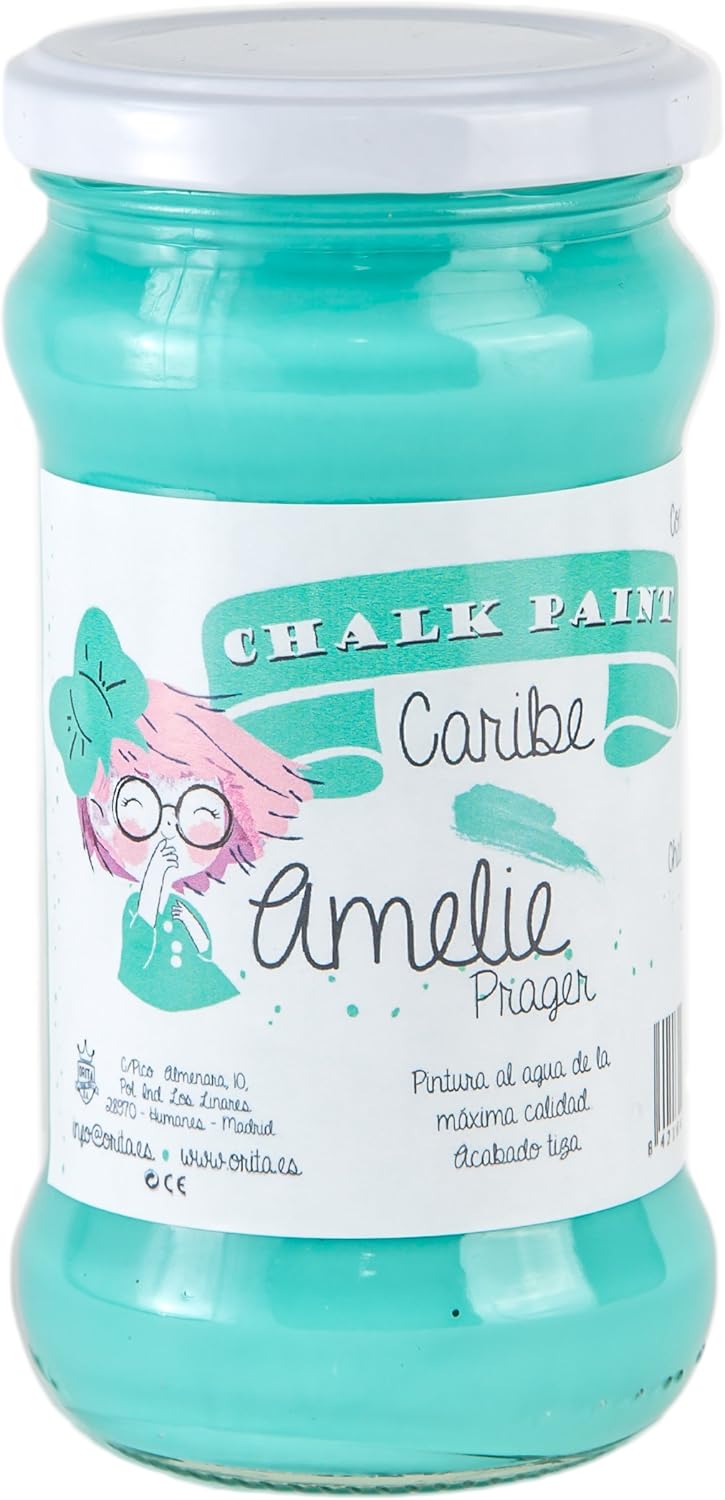 Amelie Prager 280-33 Pintura a la Tiza, Caribe, 280 ml: Amazon.es