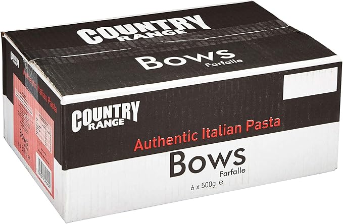 Country Range Italian Farfalle Pasta Bows - 1x3kg