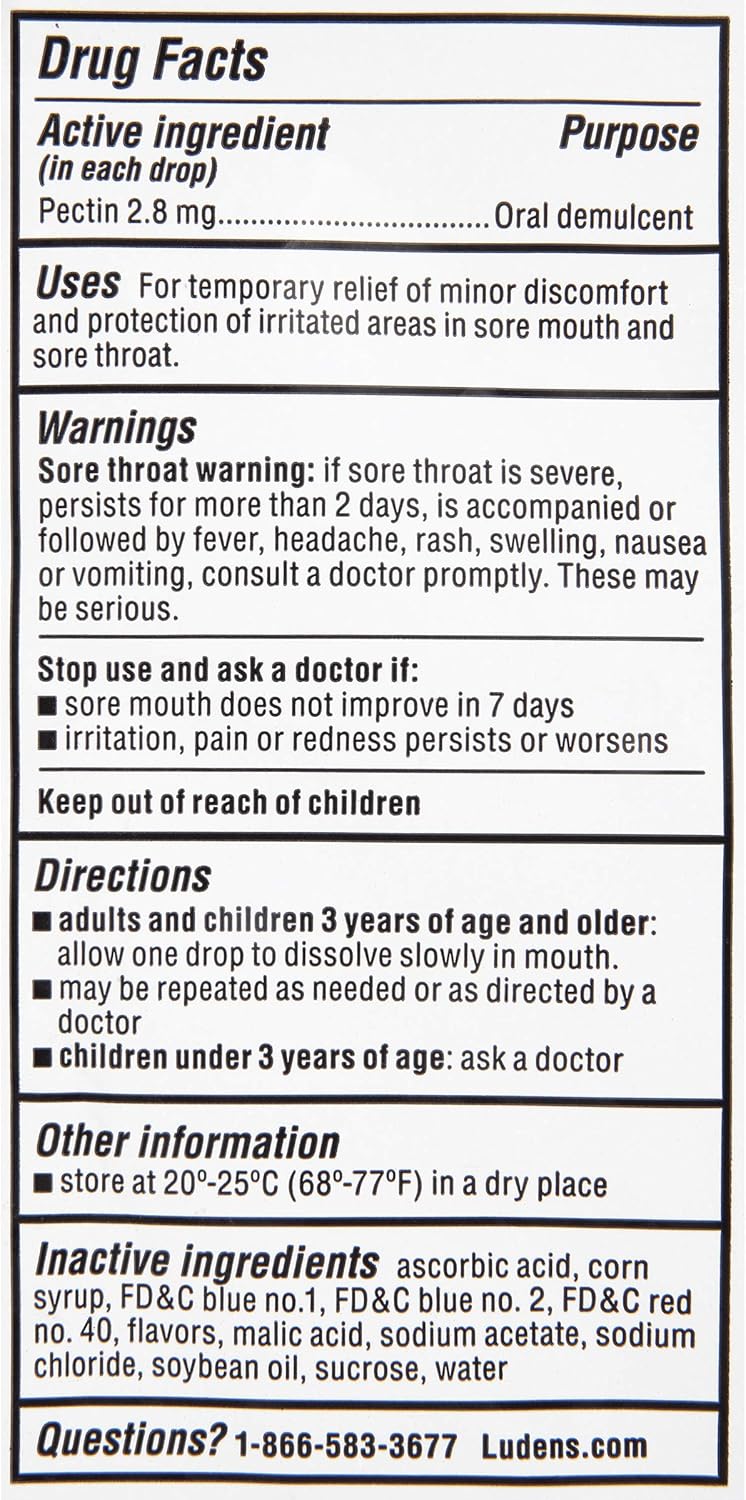 Ludens Throat Drops, Wild Berry, 30 Count: Health & Personal Care