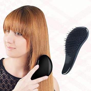 Long Handle Detangling Brush Black Effective Detangler Hair