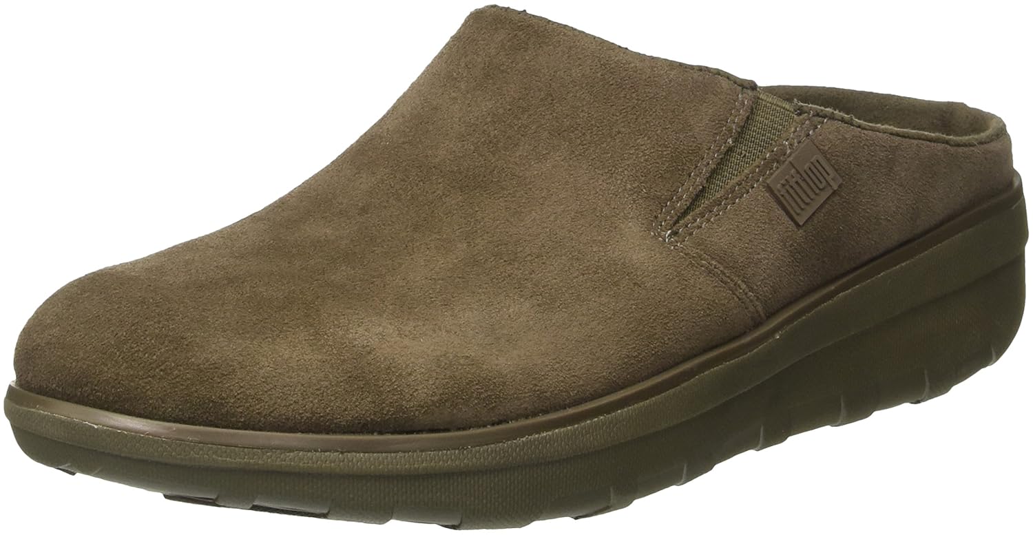 Fitflop Loaff Tm Suede Clog Zapatillas de Estar por Casa para Mujer