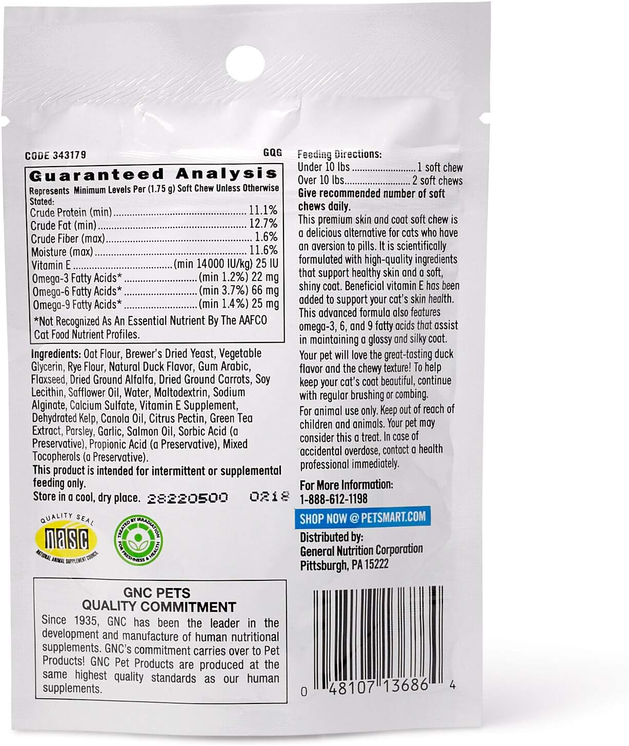 gnc skin and coat essentials