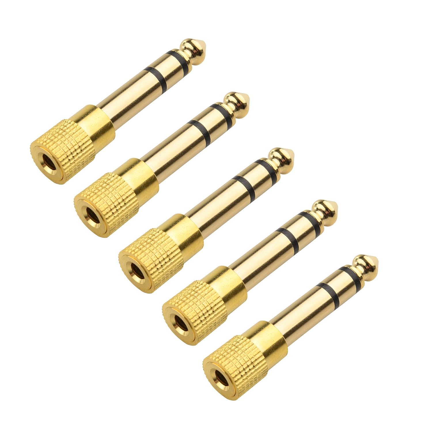 Amazon.com: Cable Matters 5-Pack, Gold Plated 6.3mm (1/4 inch) to 3.5 mm  Male to Female Stereo Adapter: Electronics
