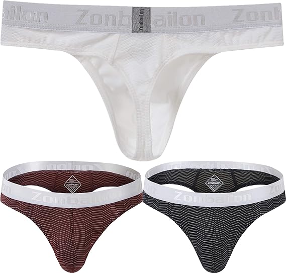 ZONBAILON Sexy Men Thong Underwear for Sex, Male Thongs GStrings T