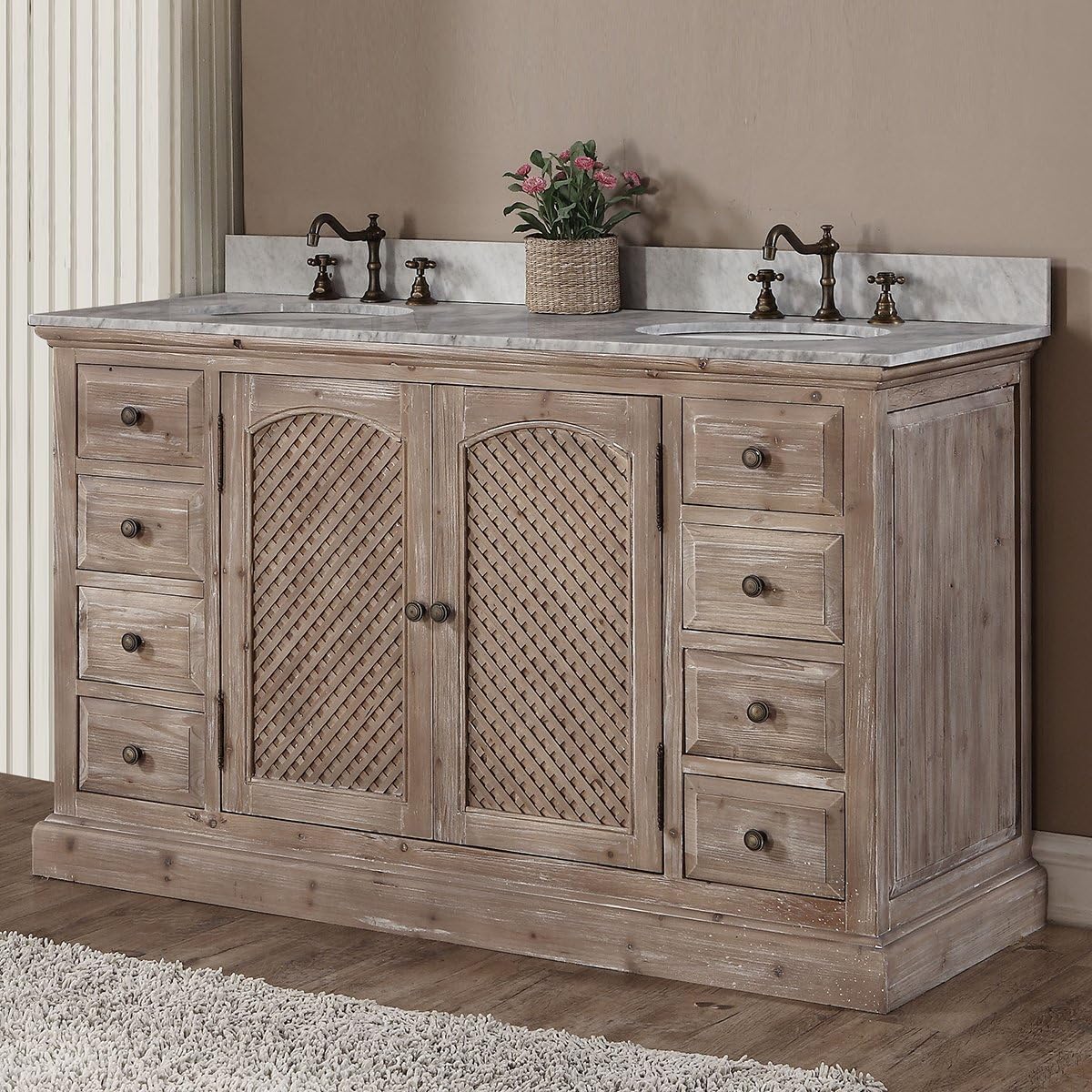 Decoraport 60 In Freestanding Bathroom Vanity A Wk9260 Amazon Ca Home Kitchen