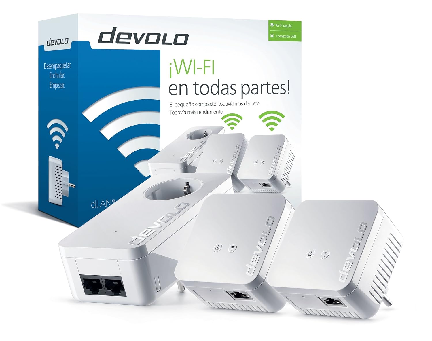 Devolo dLAN WiFi Network Kit PLC Adaptadores de red Powerline Mbps x